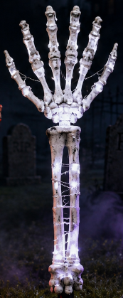 ๐ Glowing Skeleton Hand Yard Lights โ Turn Your Walkway Into a Haunted Graveyard
