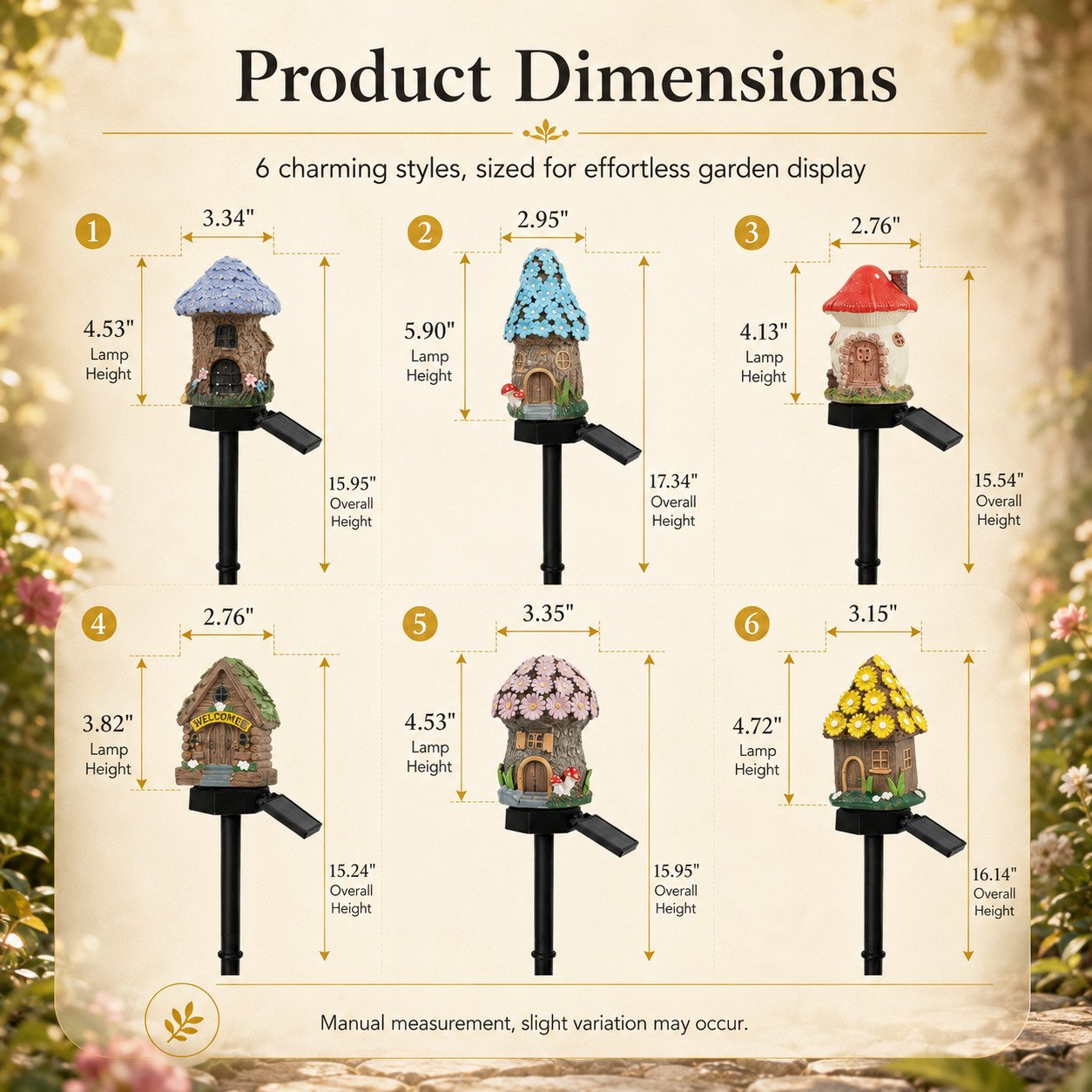 Ziptred™ 🔥Last Day 55% OFF 🔥 Solar Fairy-Tale Mushroom Cottage Garden Light