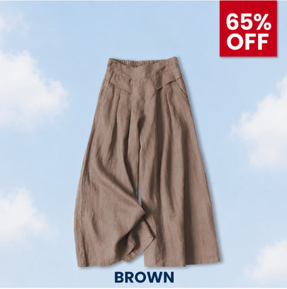 Flattering Soft Linen Palazzo Pants