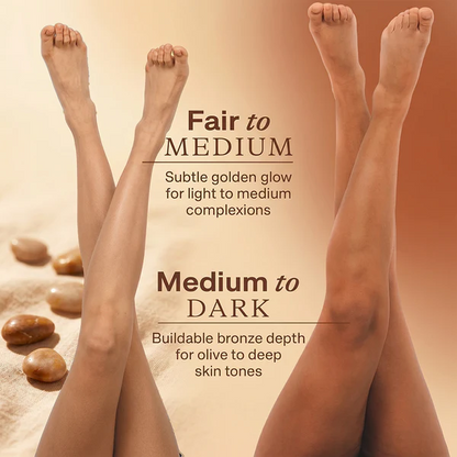 Ziptred™ Natural Self Tanner Lotion Hydrating Streak Free Glow