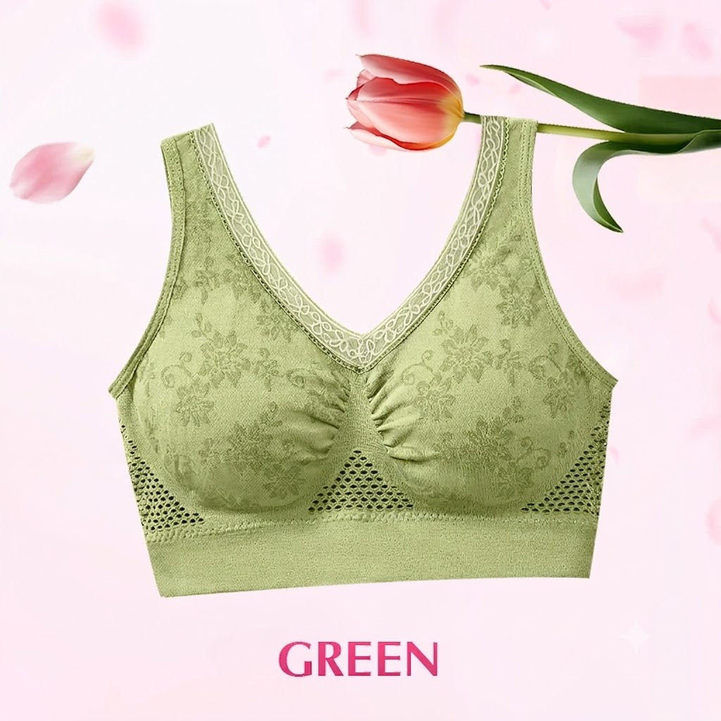Pure Cotton Buttonless Comfy Lifting Bra