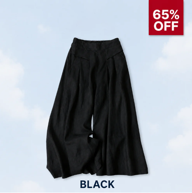 Flattering Soft Linen Palazzo Pants