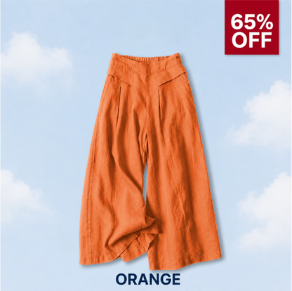 Flattering Soft Linen Palazzo Pants