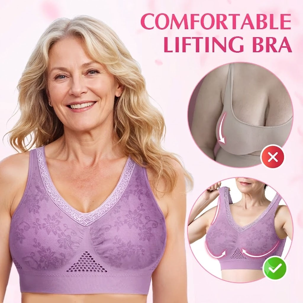 Pure Cotton Buttonless Comfy Lifting Bra