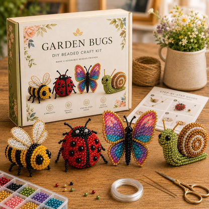 Tiny 3D Beaded Animal DIY Kit – Make Adorable Mini Animal Crafts 🧵✨
