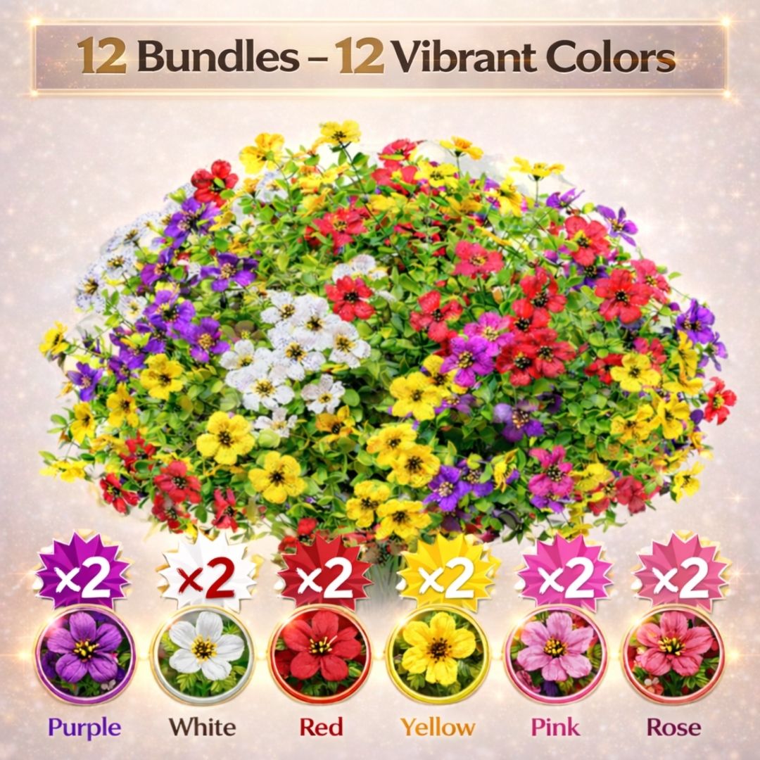 🎉 Last Day Sale 50% OFF🎉Realistic UV-Resistant Outdoor Flowers – Zero Maintenance