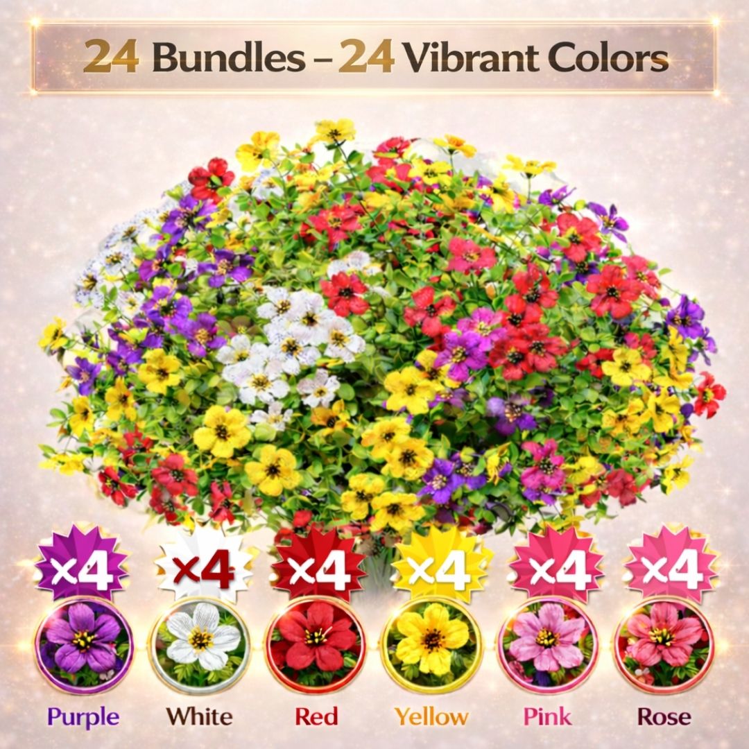 🎉 Last Day Sale 50% OFF🎉Realistic UV-Resistant Outdoor Flowers – Zero Maintenance