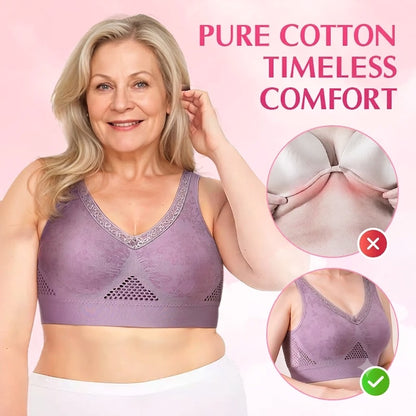 Pure Cotton Buttonless Comfy Lifting Bra