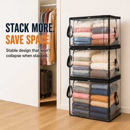 Large Clear Storage Bags for Closet Organization