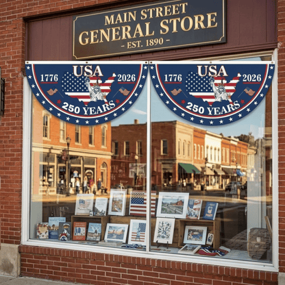 Limited Edition USA 250th Anniversary Fan Flag – Patriotic Outdoor Decor (1776–2026)