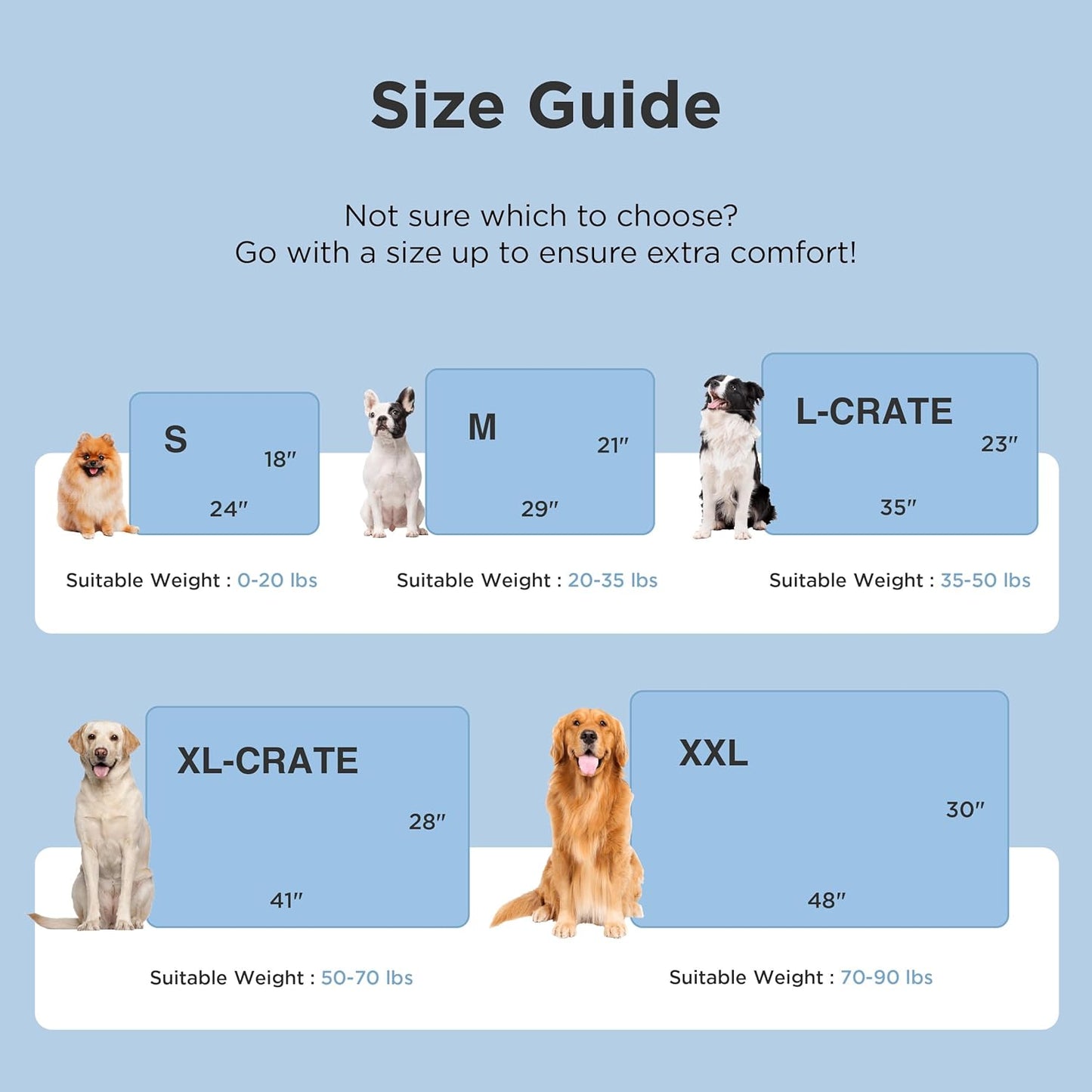 Ice Cooling Mat for Pets, Breathable Cooling Crate Pad Indoor for Pet