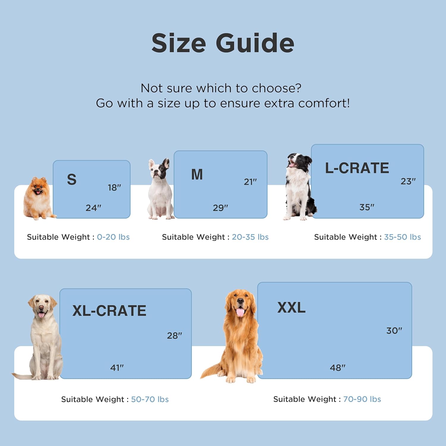 Ice Cooling Mat for Pets, Breathable Cooling Crate Pad Indoor for Pet