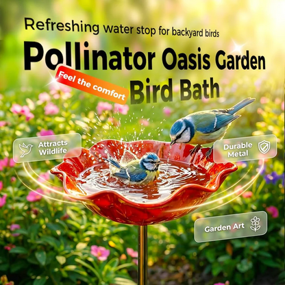 Ziptred™ - Colorful Metal Flower Stake for Birds, Bees & Butterflies