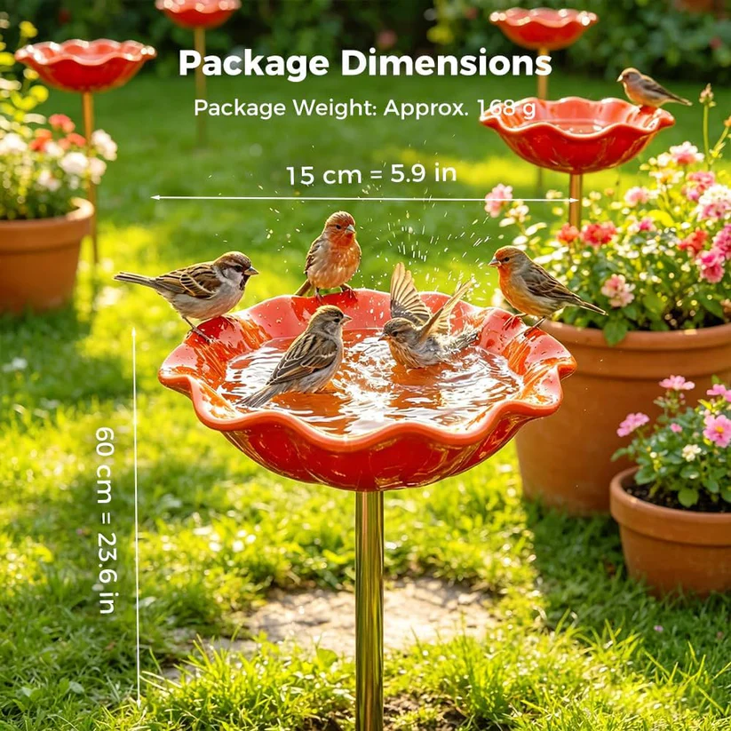 Ziptred™ - Colorful Metal Flower Stake for Birds, Bees & Butterflies
