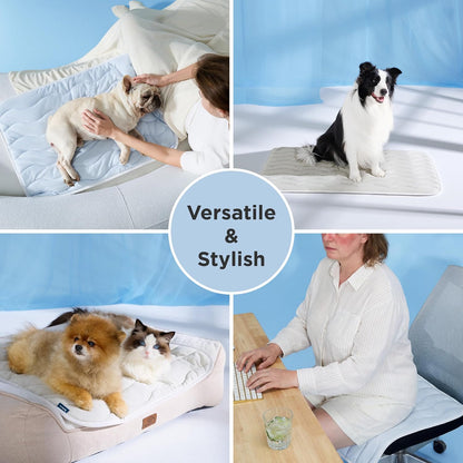 Ice Cooling Mat for Pets, Breathable Cooling Crate Pad Indoor for Pet