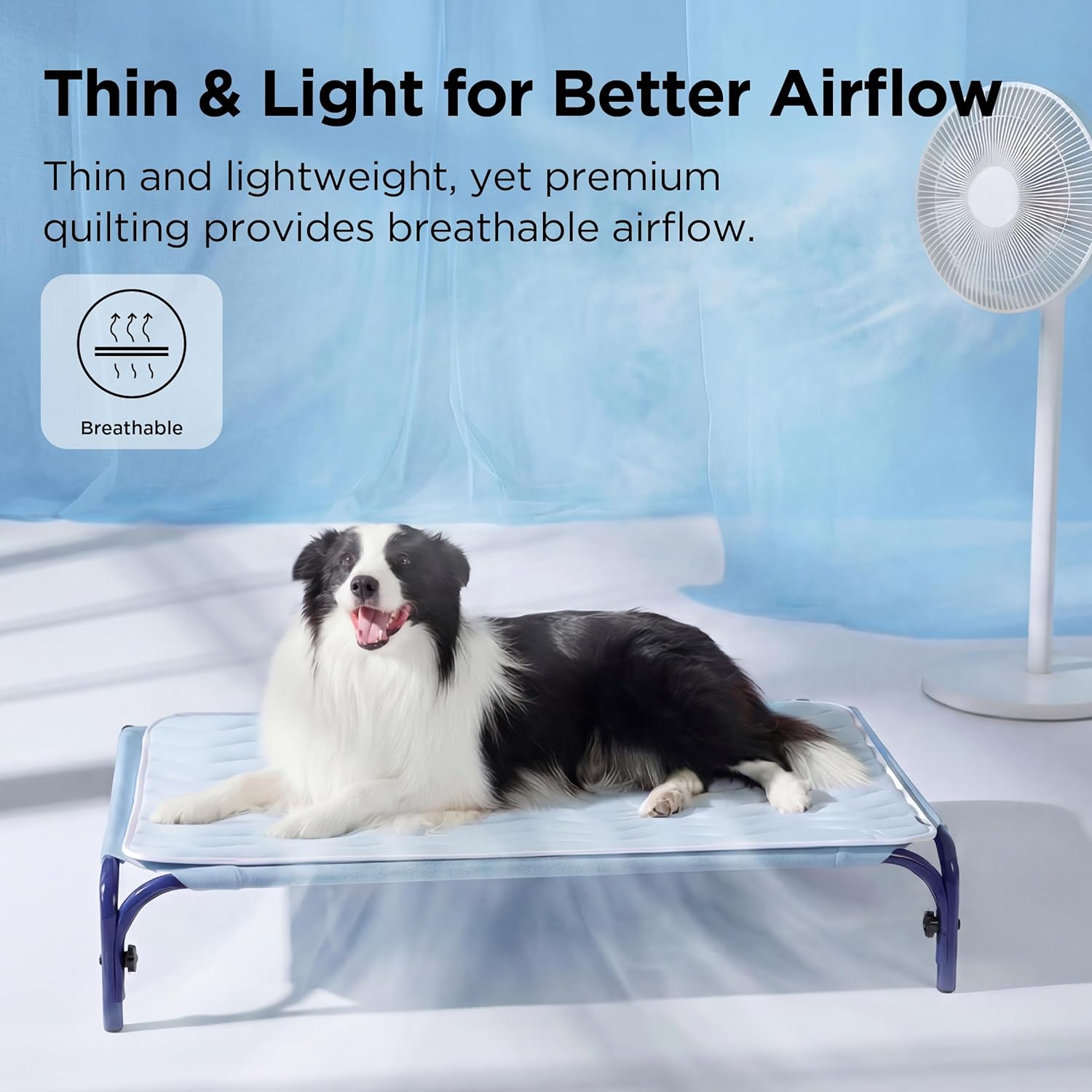 Ice Cooling Mat for Pets, Breathable Cooling Crate Pad Indoor for Pet