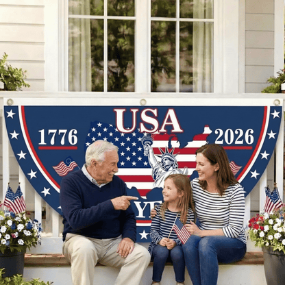 Limited Edition USA 250th Anniversary Fan Flag – Patriotic Outdoor Decor (1776–2026)