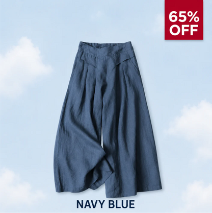 Flattering Soft Linen Palazzo Pants