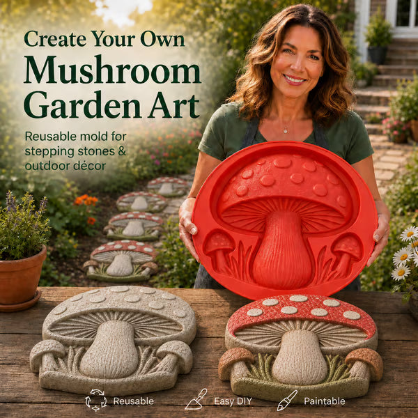 💥 LAST DAY 49% OFF - Garden Art Stepping Stone Mold - BUY 2 FREE SHIPPING