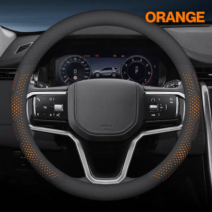 Gripex UltraGrip Breathable Leather Steering Wheel Cover | Anti-Slip, Custom - Fit