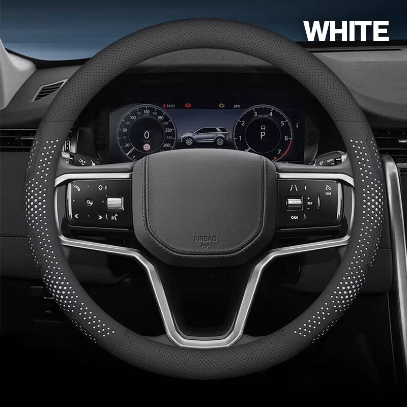 Gripex UltraGrip Breathable Leather Steering Wheel Cover | Anti-Slip, Custom - Fit