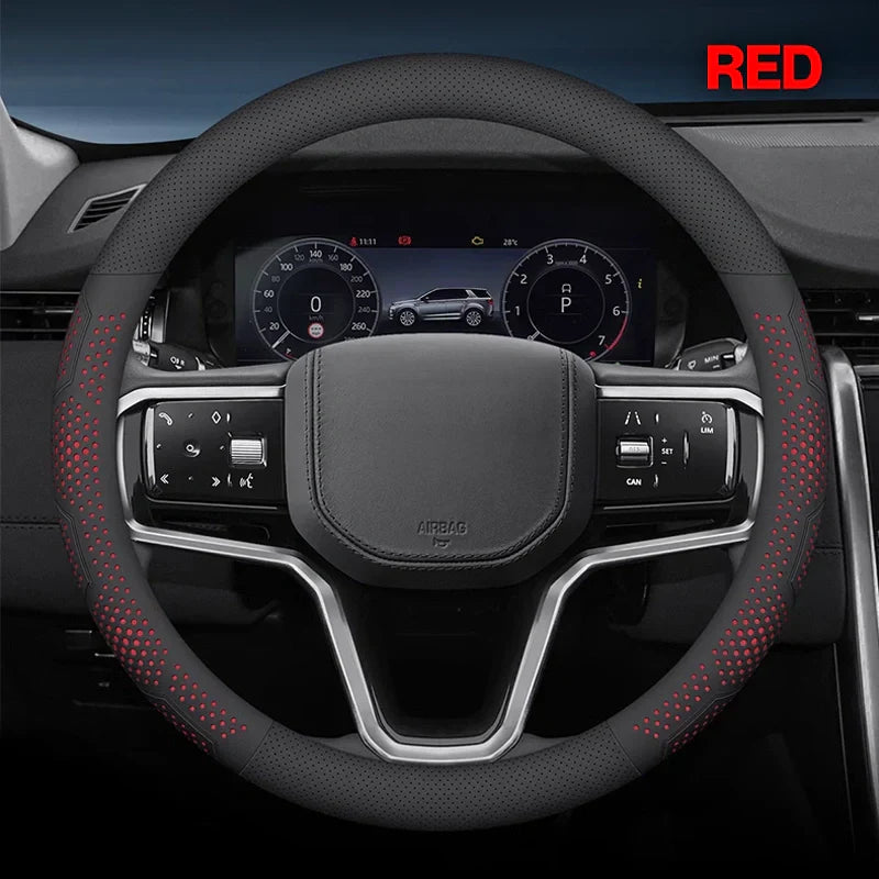 Gripex UltraGrip Breathable Leather Steering Wheel Cover | Anti-Slip, Custom - Fit