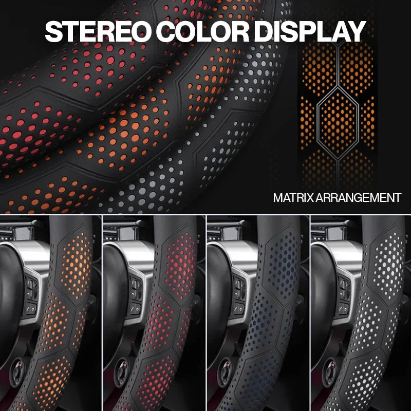 Gripex UltraGrip Breathable Leather Steering Wheel Cover | Anti-Slip, Custom - Fit