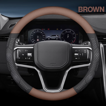 Gripex UltraGrip Breathable Leather Steering Wheel Cover | Anti-Slip, Custom - Fit