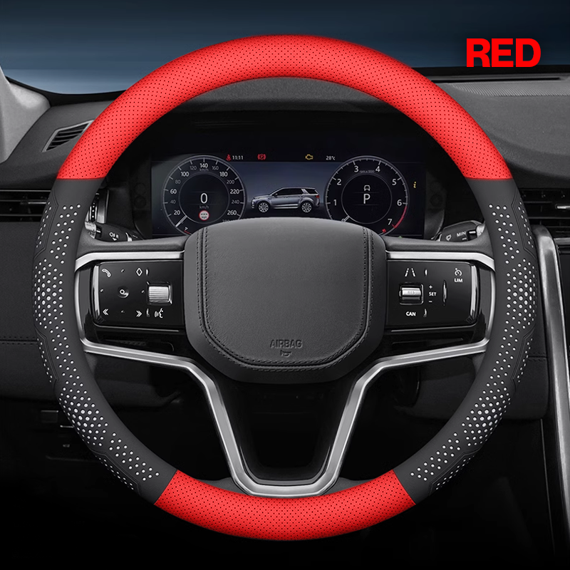 Gripex UltraGrip Breathable Leather Steering Wheel Cover | Anti-Slip, Custom - Fit