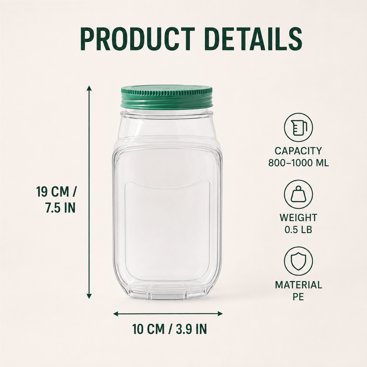🥗 50% OFF Side-Opening Airtight Salad Jar – Fresh Layers Ready To Go