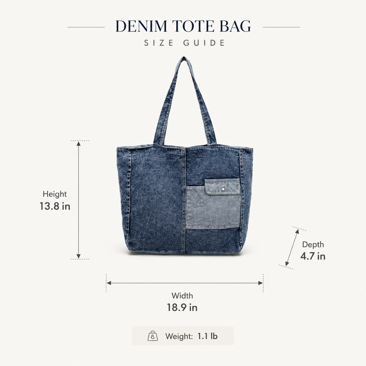 The Essential Denim Tote