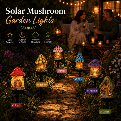 Ziptred™ 🔥Last Day 55% OFF 🔥 Solar Fairy-Tale Mushroom Cottage Garden Light