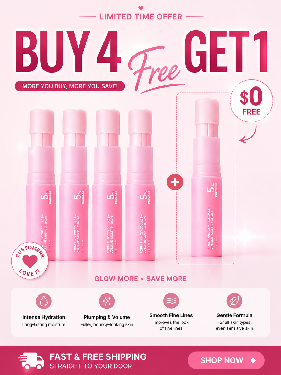 Buy 4 get 1 Free