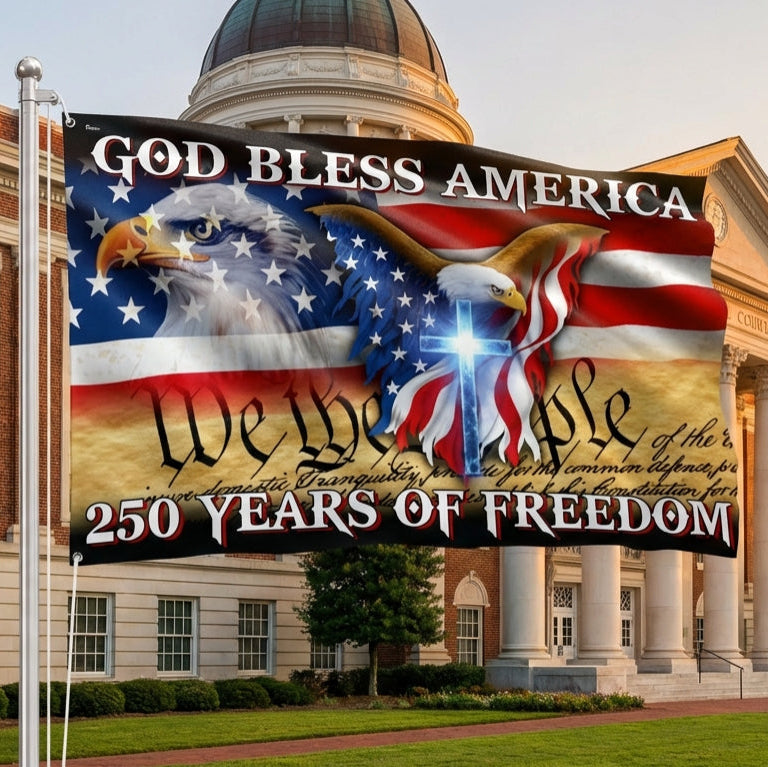 250 Years of Freedom Grommet Flag flagwix