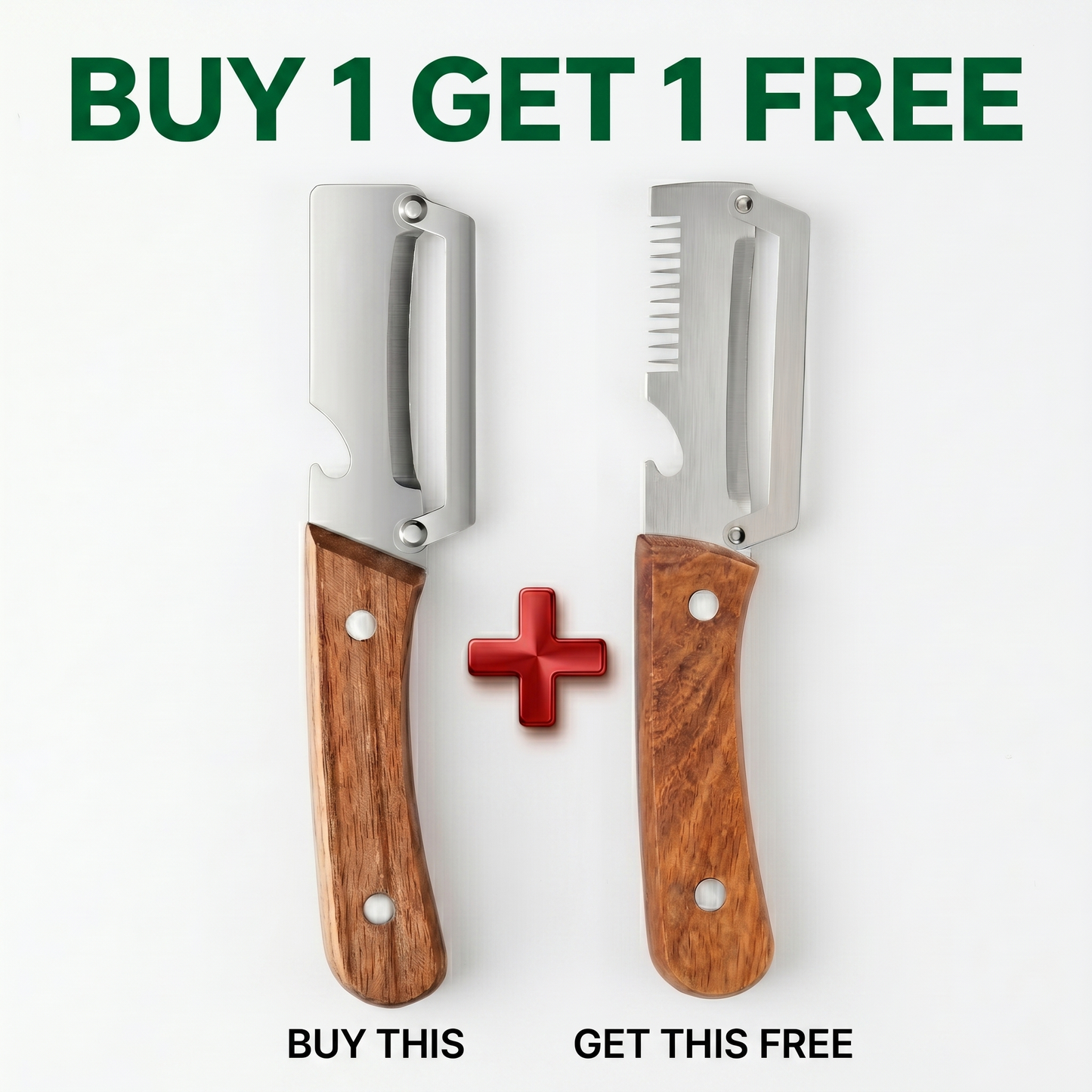 Stainless Peeler , High-Grade Durability, Clean, Precision Peeling + Bottle Opener