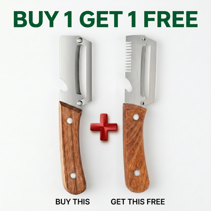 Stainless Peeler , High-Grade Durability, Clean, Precision Peeling + Bottle Opener