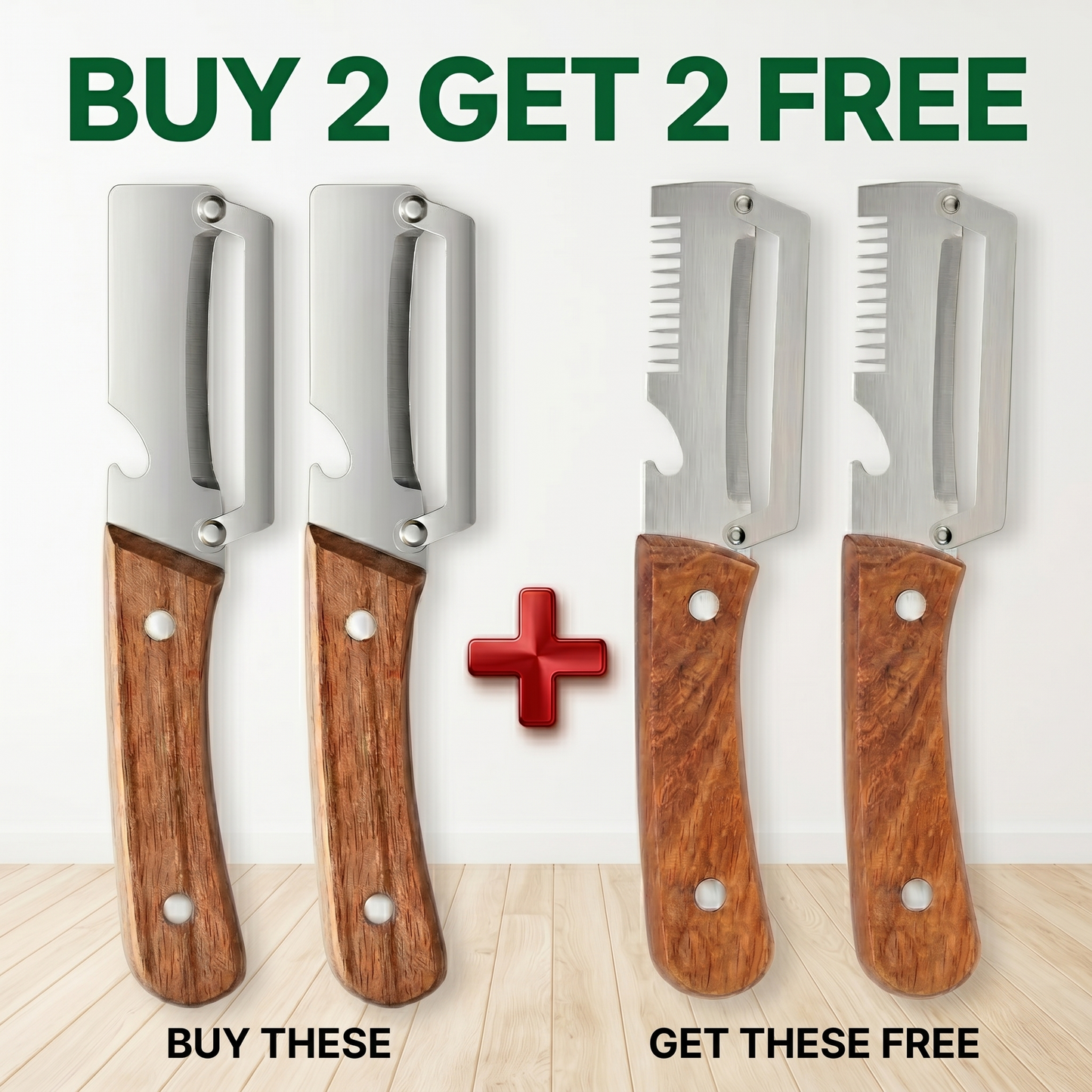 Stainless Peeler , High-Grade Durability, Clean, Precision Peeling + Bottle Opener