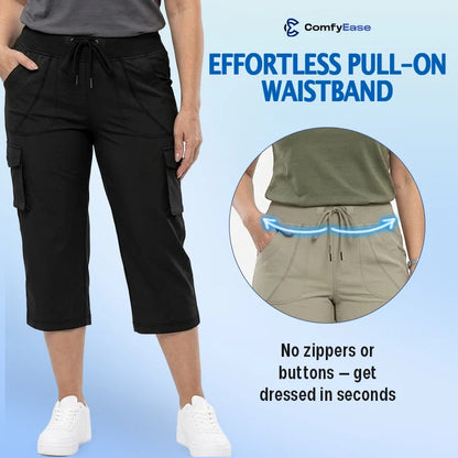 LAST DAY 70% OFF - Women Lightweight Cargo Capri Hiking Cropped Pants