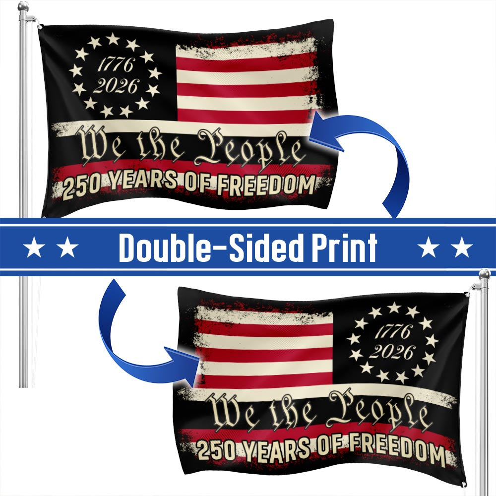 we the people 250 grommet flag duoble side