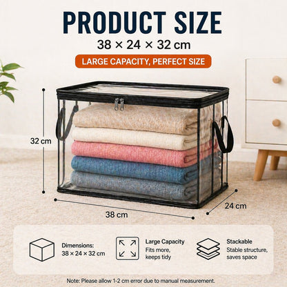 Large Clear Storage Bags for Closet Organization