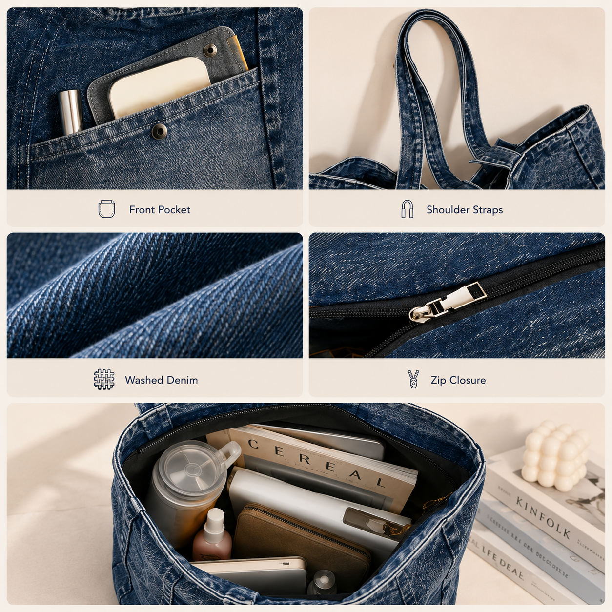 The Essential Denim Tote