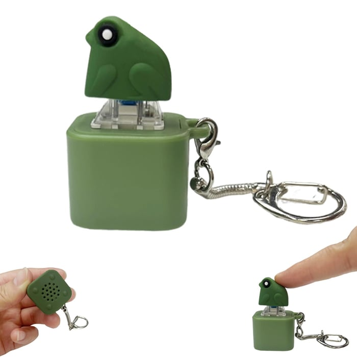 Ziptred™ - Frog Croaking Fidget Toy - Rechargeable Frog Croaking Keychain