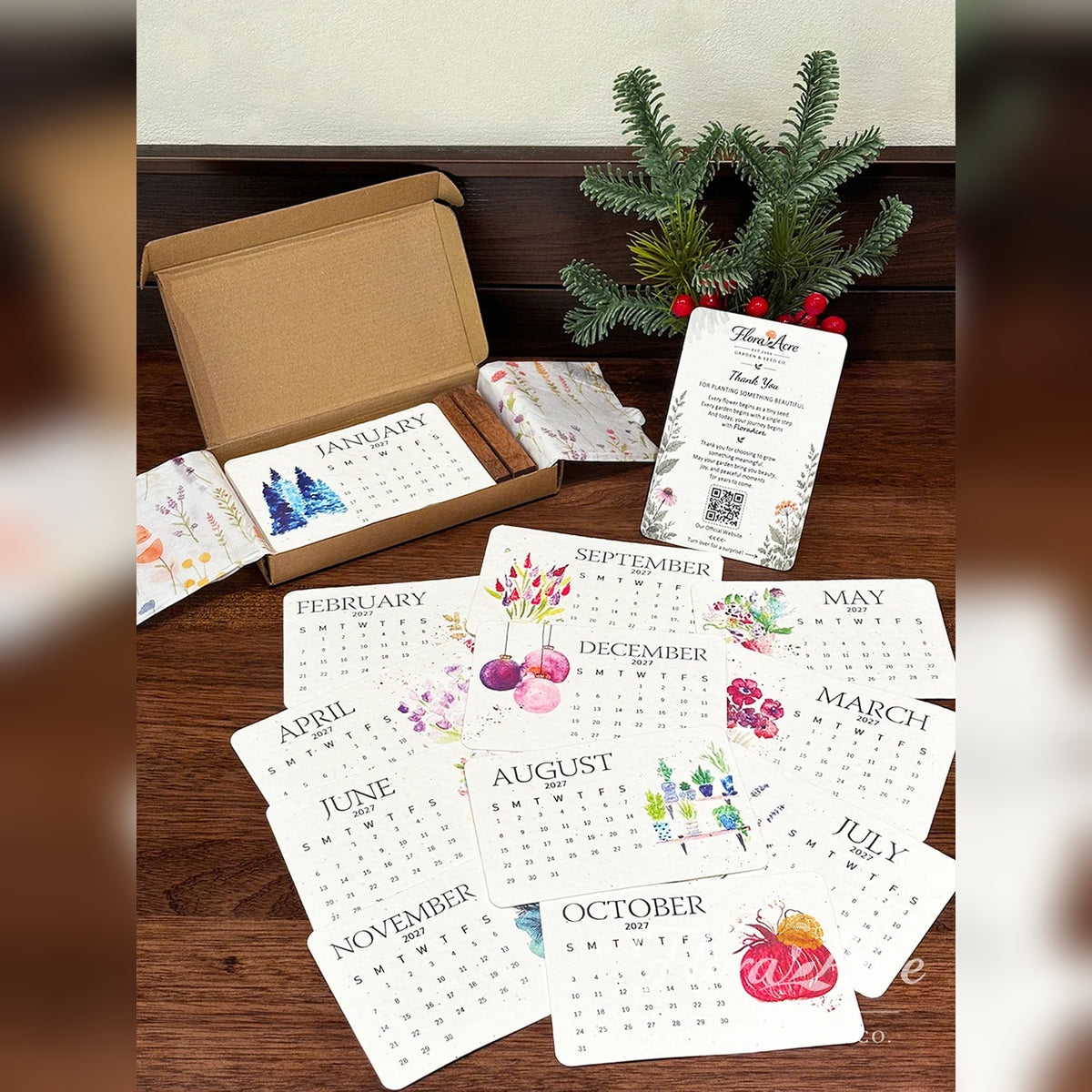 ✨Early Holiday Sale 45% OFF🌱Eco-Friendly Plantable “Timeless” Seed Calendar 2027