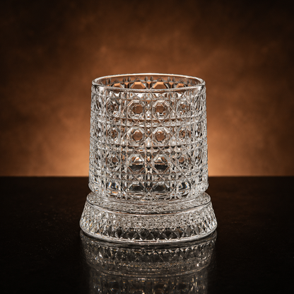 Ziptred™ 360° Spinning Crystal Whiskey Glass – Premium Rotating Tumbler Gift