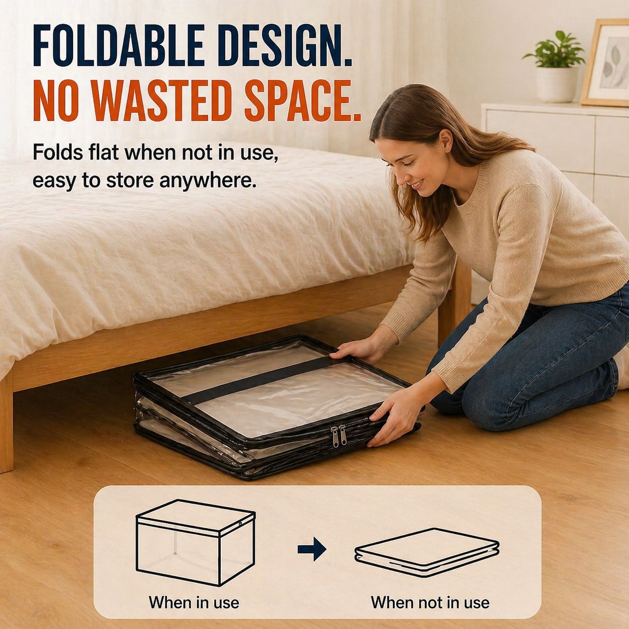 Large Clear Storage Bags for Closet Organization