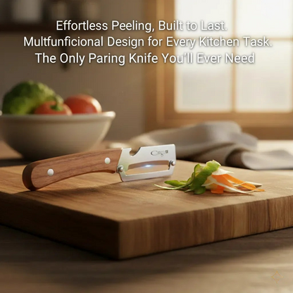 Stainless Peeler , High-Grade Durability, Clean, Precision Peeling + Bottle Opener