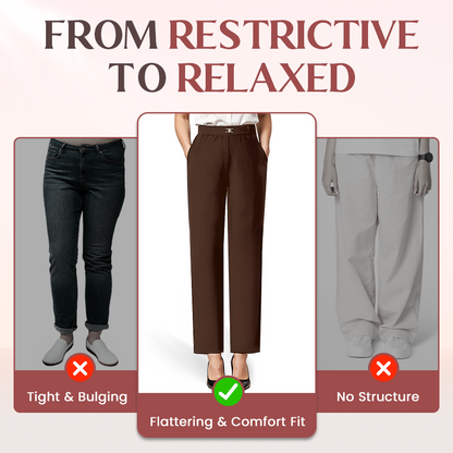 SoftyGrace - High Rise Silky Soft Pull-on Comfort Pants