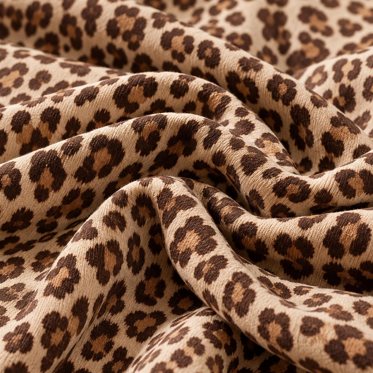 Women's De Rong Pajamas, New Collection, Leopard Print Cardigan with Turn-Down Collar