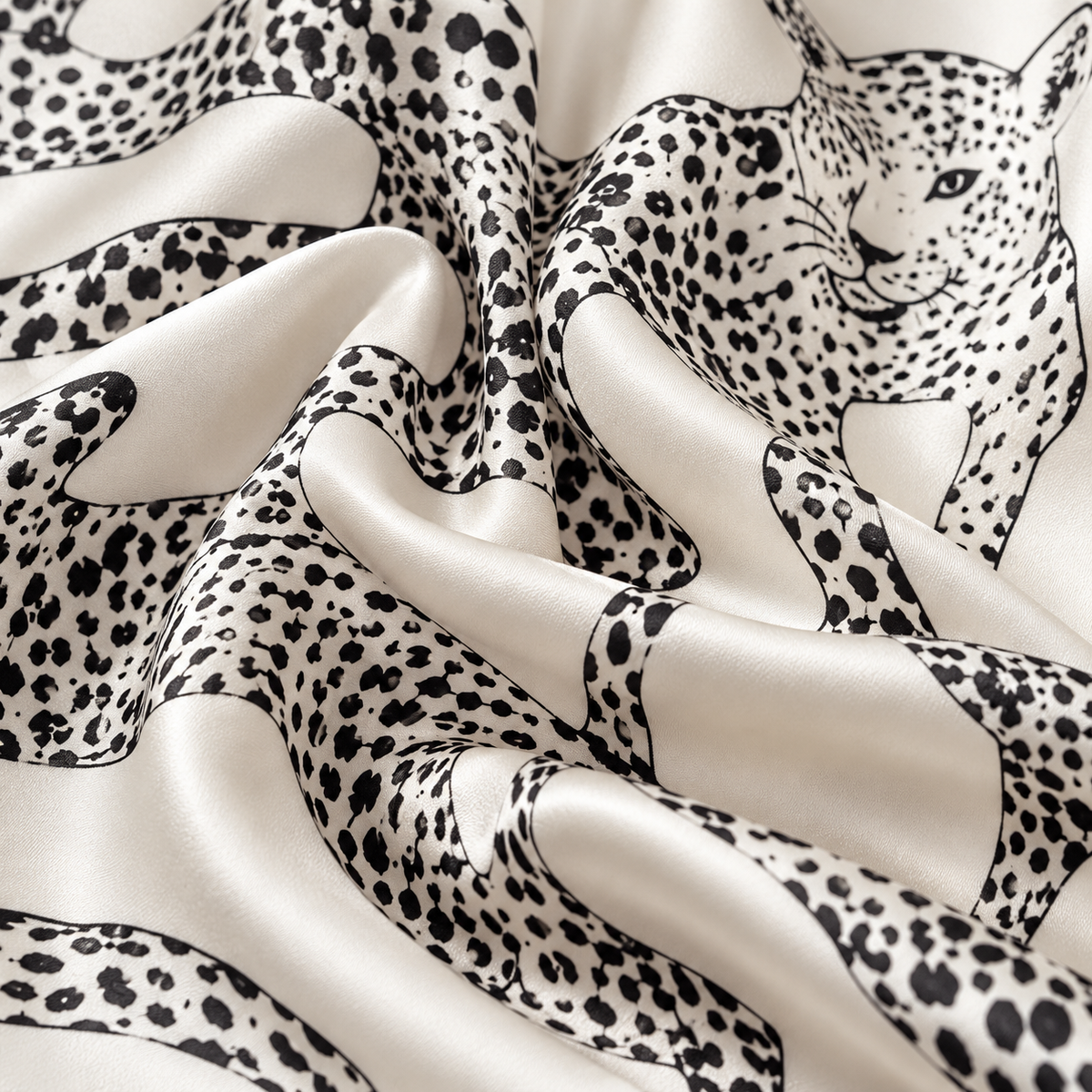 Printed Ice Silk Pajamas Women's Suit Loose Thin High-End Home Clothes