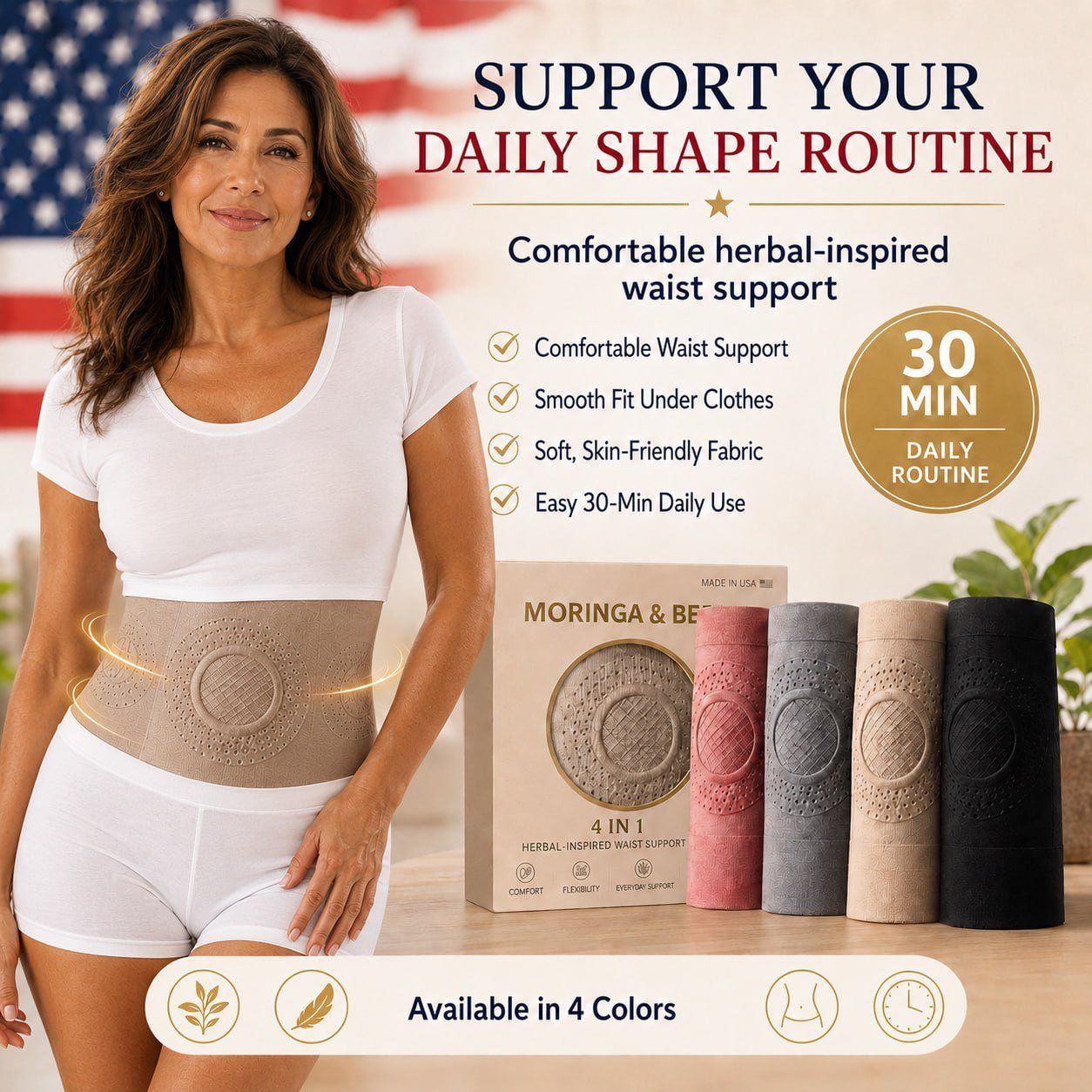 Ziptred™ Moringa & Berberine Tummy Control Shaping Shorts